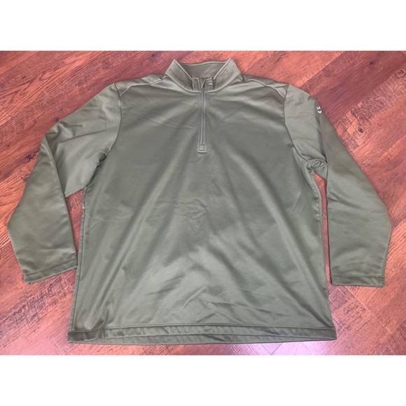 Callaway Other - Calloway Mens Pullover Top Weather Series Size XL Green 1/4 Zip Fleece Lined